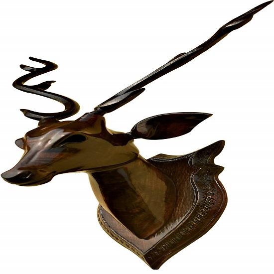 Deer Head Wall Hanging Wooden Deer Artwork Wall Decoration Product Wall Decor