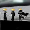 Mini Samurai Figure SetNinjaOrnamentJapanese WarriorDashboardDeskDecoration3 Pieces