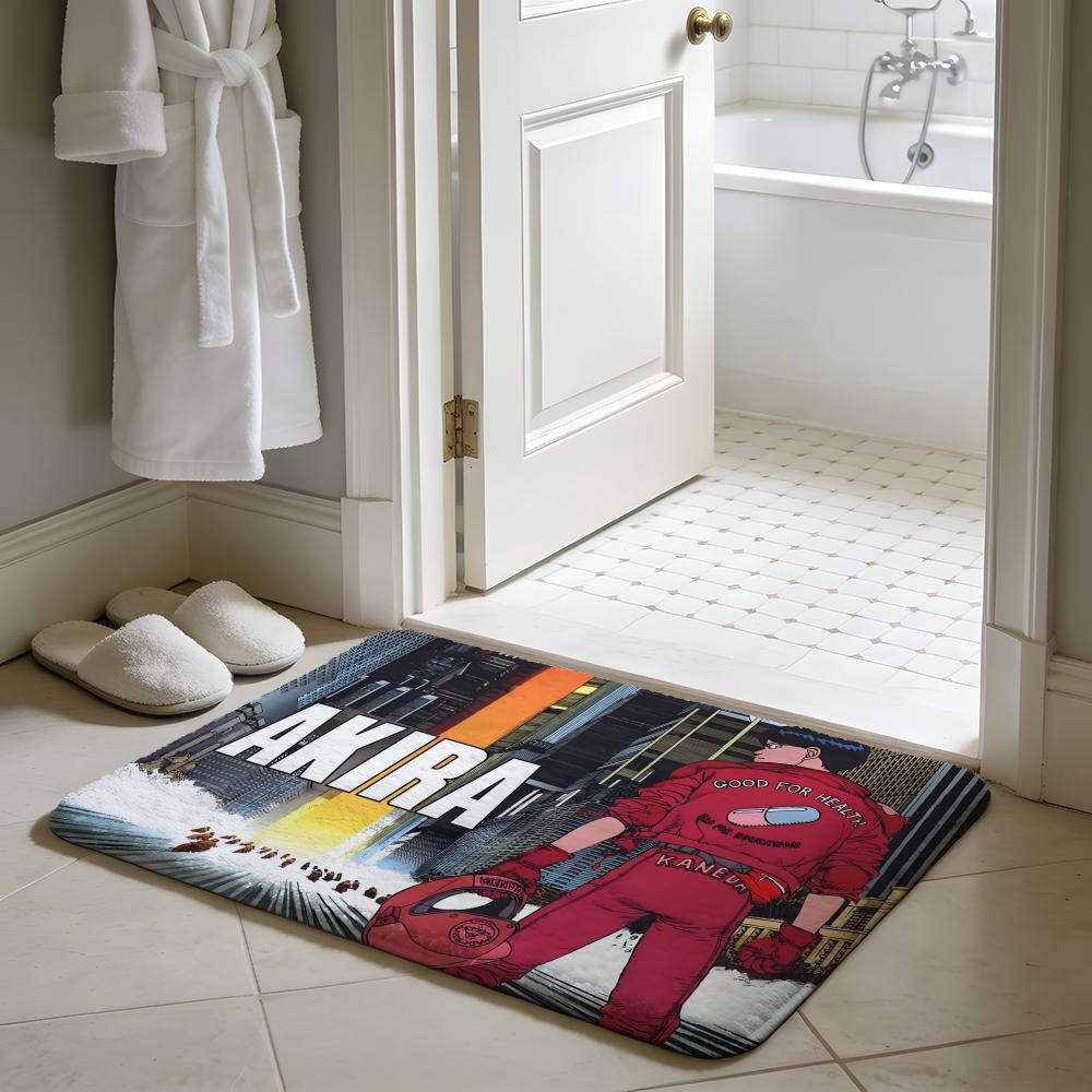 AAkira By Ise Ananphada Anime Floor Mat Soft Flannel Absorbent Mat Non-Slip Rug Home Bedroom Bathroom