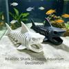 3D Printed Shark Skeleton Hideaway House Unpainted Aquarium Underground Cave  Aquarium