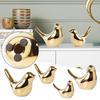 Golden Ceramic Bird Decoration Modern Living Room Home Soft Decoration Desktop