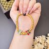Enamel Butterfly Separated Beads Hydrangea Bracelet Fashionable Women's Bracelet