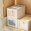 Видимый ящик для хранения гардероба с крышкой, пылезащитный ящик, ящик для хранения одежды, ящик для хранения футболок, джинсов, нижнего белья, брюк, органайзер