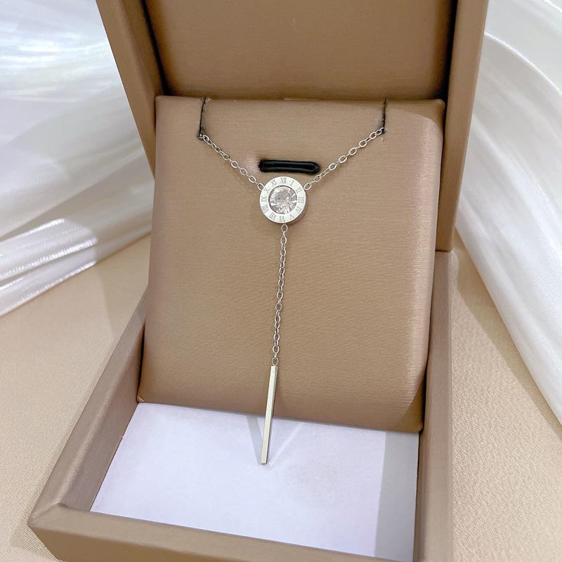 Real Gold Cold Necklace In The E-Commerce Good Goods Furnace, Women'S Collarbone Chain With Jewelry