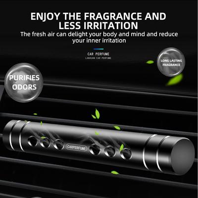 Ароматизатор для автомобиля с зажимом для вентиляционного отверстия, эфирное масло, диффузор духов, освежитель воздуха, ароматерапия, ароматизатор с 5 сменными наклейками