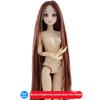 Кукла BJD 30 см, подвижные шарнирные куклы, 3D глаза, пластиковая кукла BJD для девочек, игрушки, длинный парик, женское обнаженное тело, модный рождественский подарок