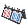 Waterproof Card 4-Digit Scores 1-99 Sport Scoreboard for Indoor & Outdoor Sports, Portable Tabletop Flip Scorekeeper Score Flipper
