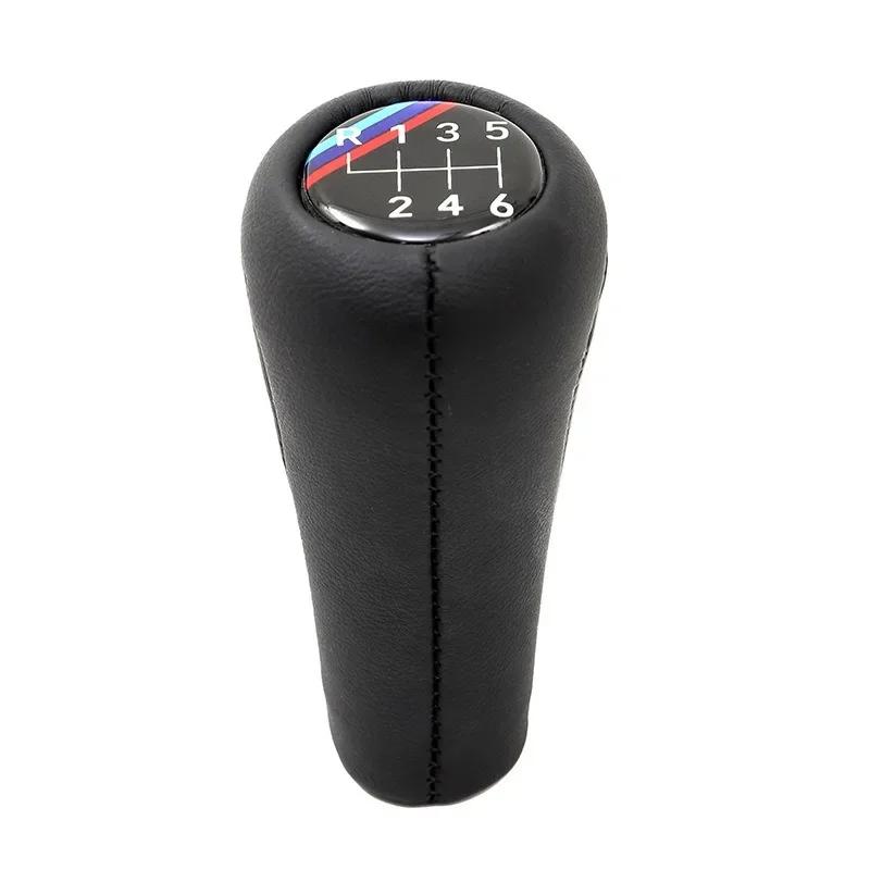 Car 5 6 Speed Leather Gear Stick Shift Knob Fit For BMW 1 3 5 6 Series E30 E32 E34 E36 E38 E39 E46 E53 E60 E63 E83 E84 E90 E91