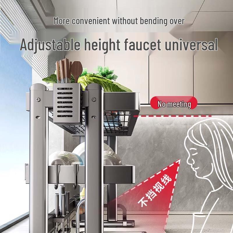 Многофункциональная кухонная настольная сушилка для посуды