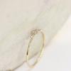 Minimalist Gold Color Thin Ring for Women with Cubic Zirconia Daily Wear Exquisite Girls Accessories Statement Jewelry