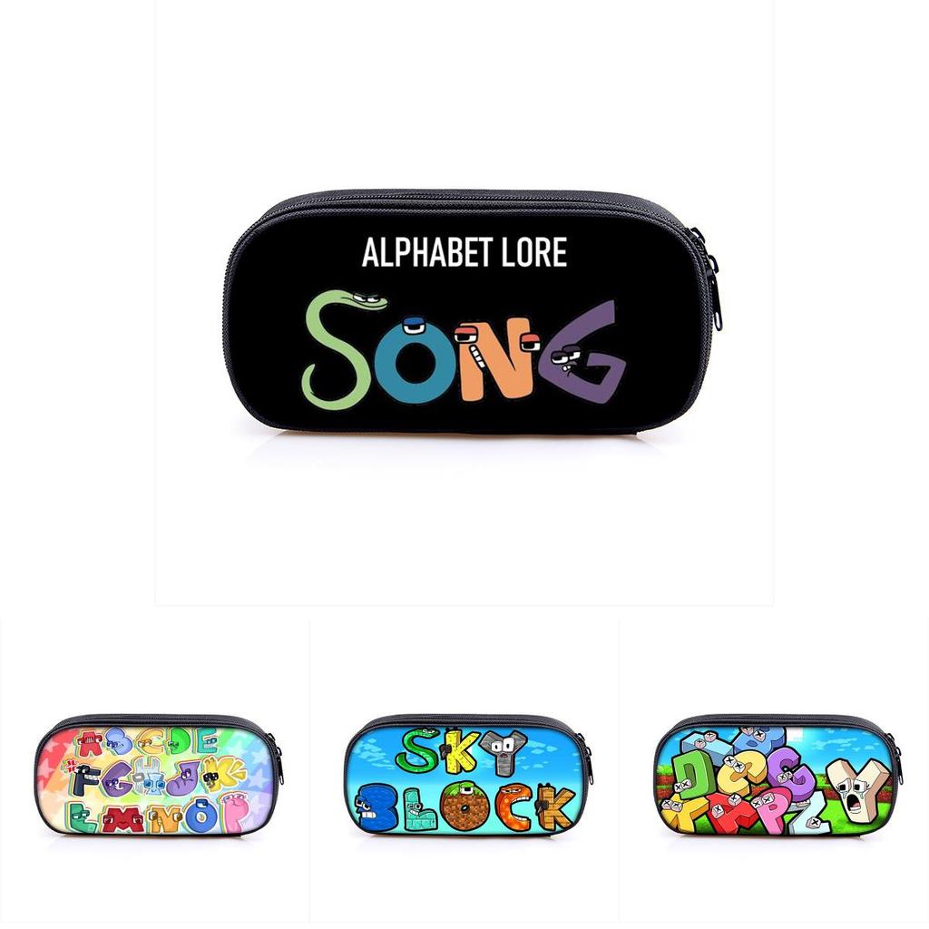 Пенал Alphabet Lore, большая вместимость, сумка-косметичка для студентов, подарок