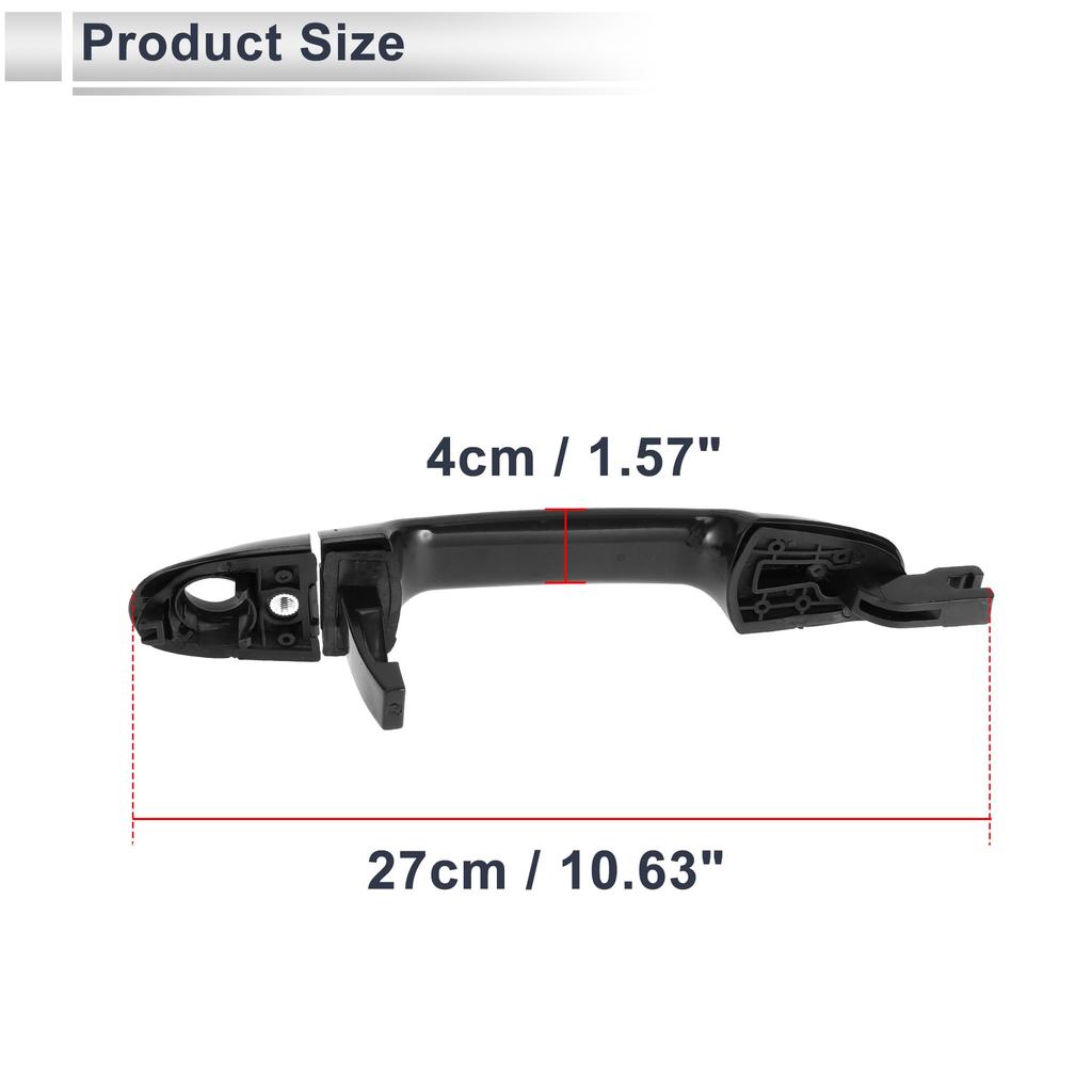 RATCHROLL Front Left Exterior Door Handle for Kia Spectra Cerato Durable Replacement Door Part Number 1 Piece 2005-2015, Handle, 826502F000, ABS,