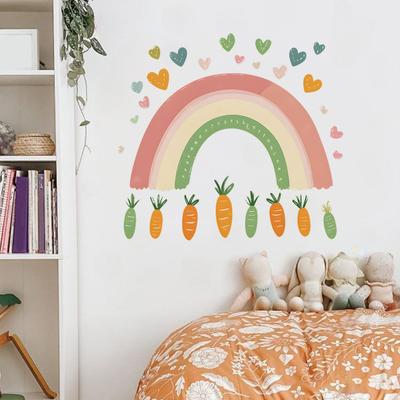 Радужная любовь морковь спальня гостиная шкаф дом фон украшение стикеры