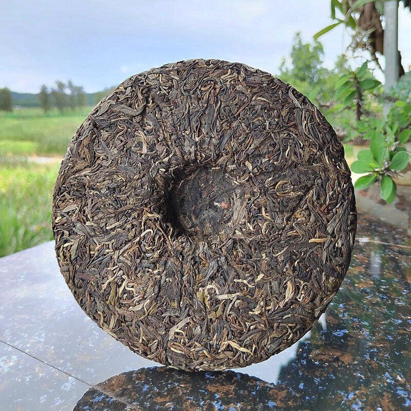 357 г Сырой чай Ибан Пуэр Древние шесть великих чайных гор Юньнань Пирог из старого дерева