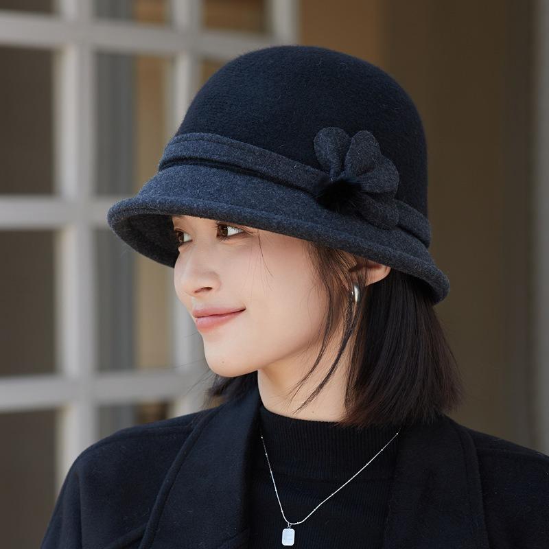 Шерстяная рыбацкая шапка для детей сохраняет тепло осенью и зимой, элегантная британская ретро шляпа-котелок, цилиндр, темпераментная, универсальная, модная