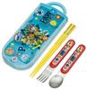Skater Antibacterial Slide Trio Set Lunch for Made In Children's (Paw Patrol, Chopsticks, Spoon, Fork, Box) Boys, Japan, TACC2AG-A