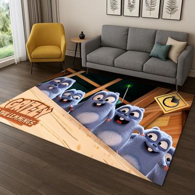 3D ковер Мультяшный ковер Гриззи и лемминги для спальни, гостиной, дивана, домашнего декора, коврик для игровой зоны детей, нескользящий коврик для пола, подарок