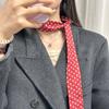 200CM Dot Pattern Long Women Scarf Fashion Female Belt Skinny Head Scarves for Lady Silk Scarf Tie Bag Ribbons Neck Kerchief