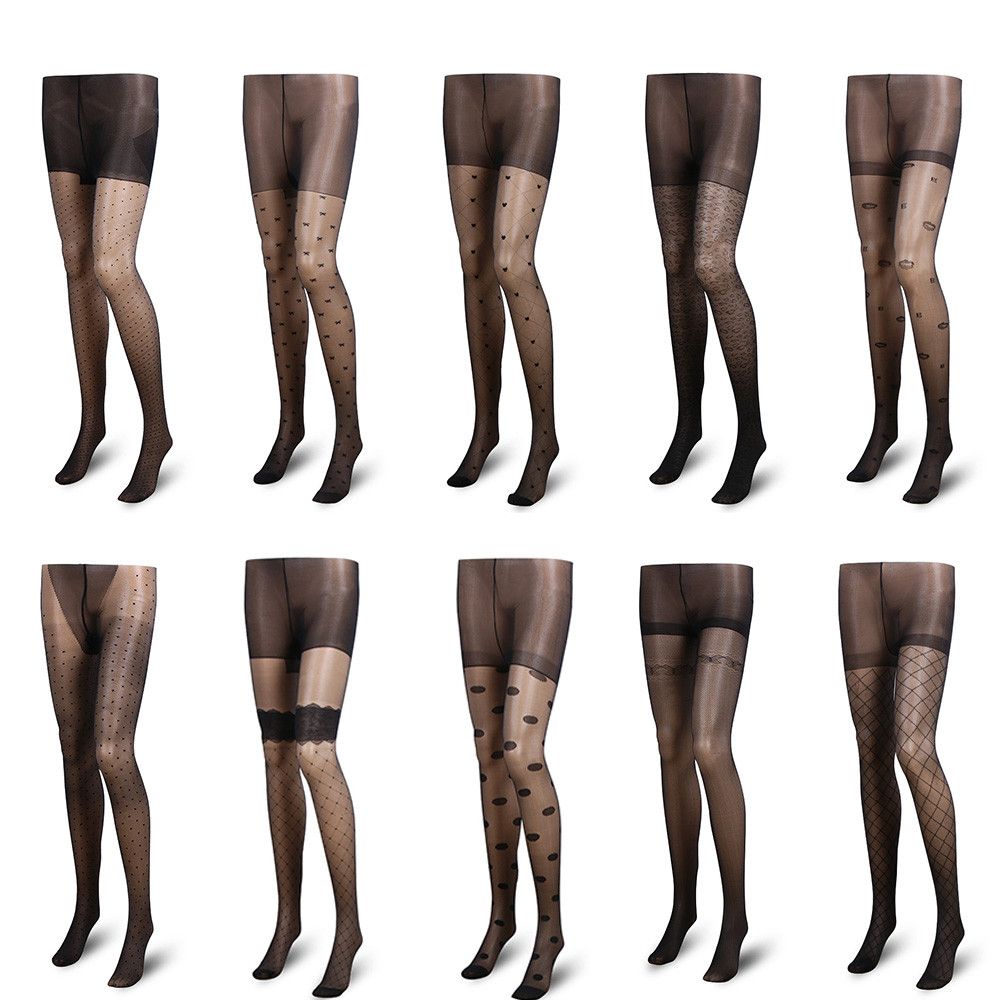 Female Elastic Bodysuit Tattoo Thigh stockings Women Lingerie Pantyhose Plus Size