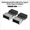 1 шт. Адаптер USB 2.0 на заголовок USB 3.2 Gen 1 для материнской платы с разъемом Type E Key-A (розетка на передней панели) на 9-контактный заголовок (внутренний)