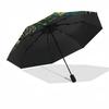 Oceanic Serenity pattern umbrella, portable and foldable design, 8 ribs, a casual accessory for Halloween, Christmas, and birthday gifts.