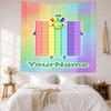 Numberblocks Custom Your Name Wall Decor Tapestry Art For Pet Memorial Birthdaywedding Party Backdrop Family Gift