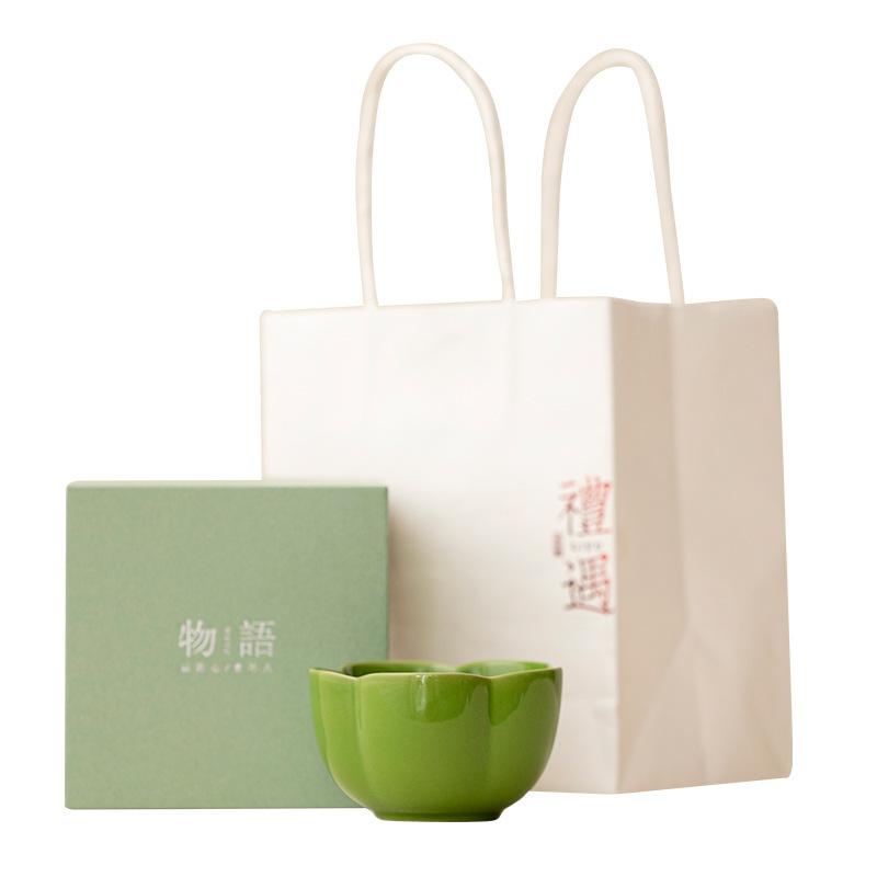 Household gift teacup ceramic master cup kung fu tea set single cup high-end gift box tea cup girls special cup tea bowl