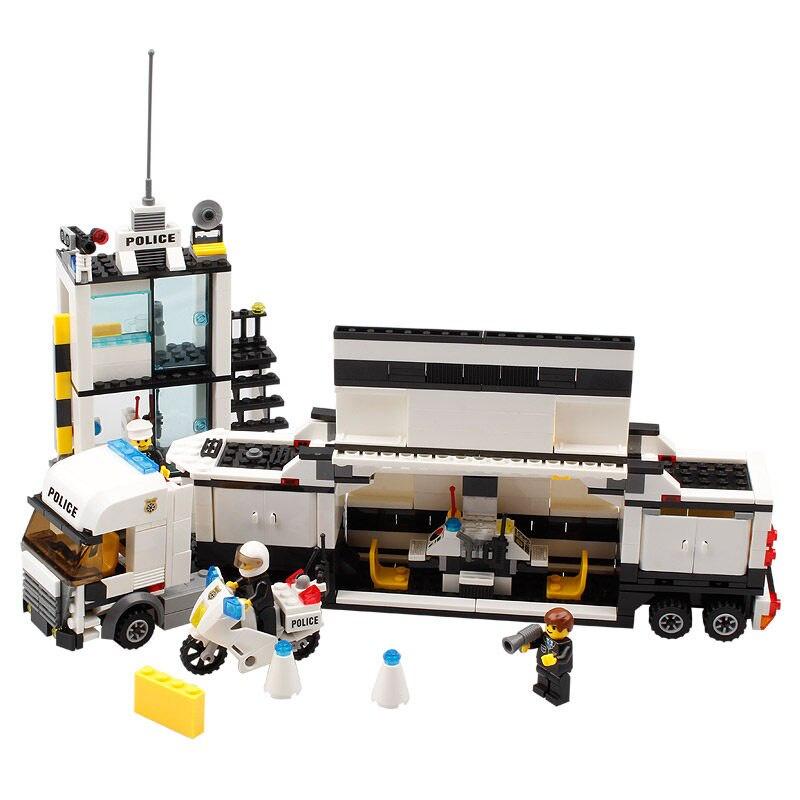 511 шт., городские полицейские командные автомобили, модельные строительные блоки, наборы минифигурок, грузовик SWAT, кирпичи, детские развивающие игрушки «сделай сам»