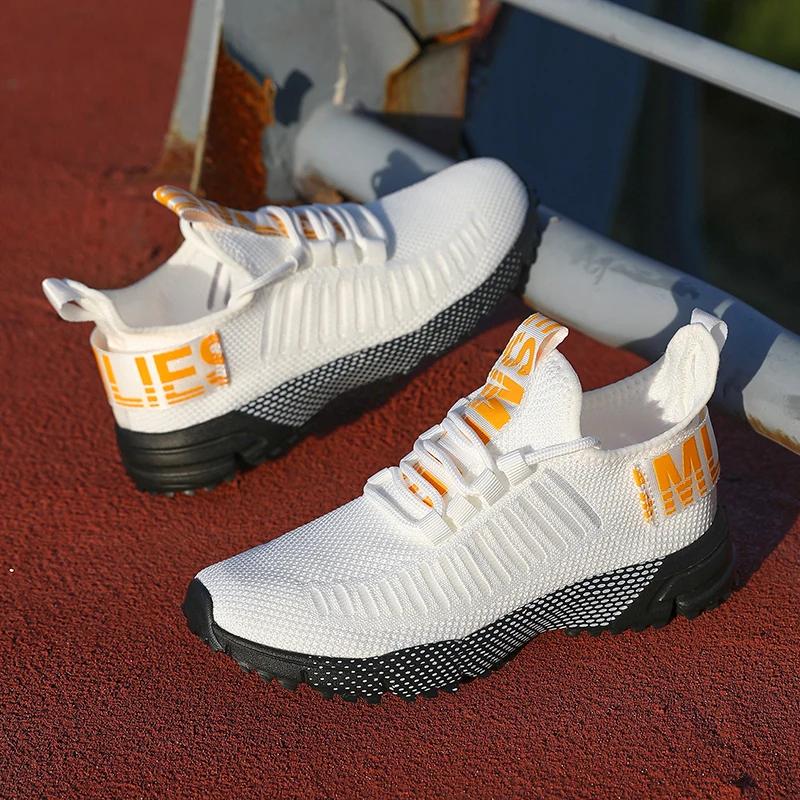 Men's Running Shoes Fashionable and Breathable Youth Outdoor Sports Shoes Women Comfortable and Odor Proof Tennis Walking Shoes