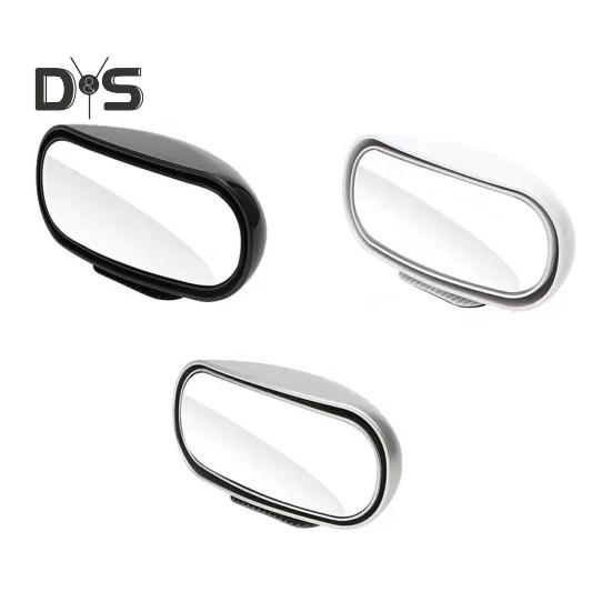 Автомобильное зеркало заднего вида с широким обзором, регулируемым углом обзора, универсальным креплением, простотой установки, прямоугольное автомобильное зеркало для слепых зон