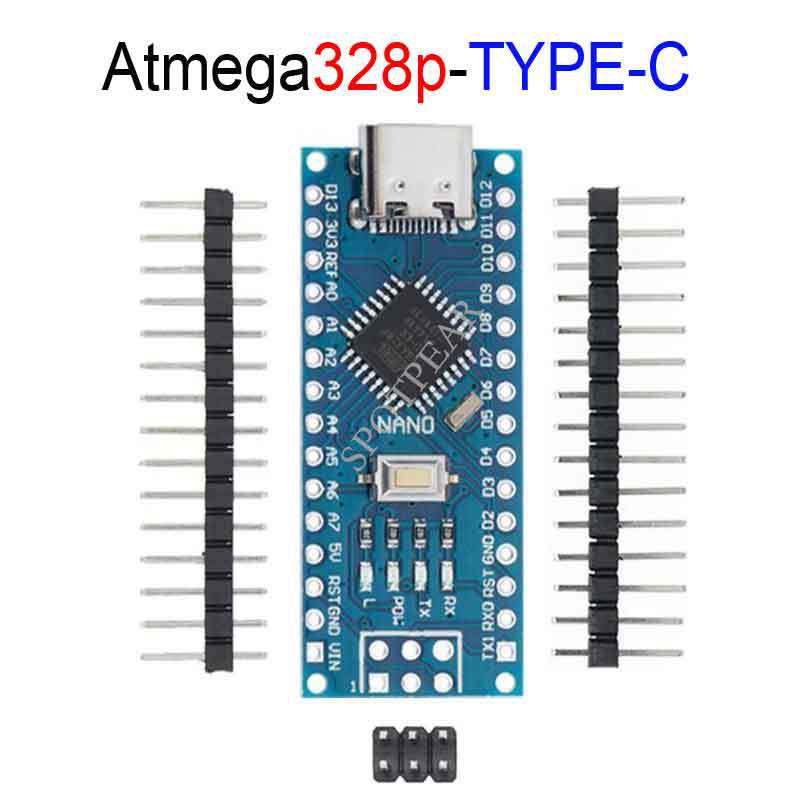 Плата разработки ATMEGA328P Nano с Type-C/Micro USB для Arduino