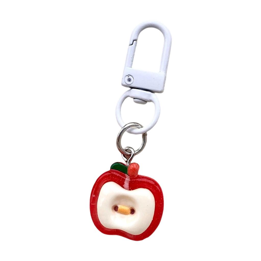 Vibrant Jelly Fruit Keychain Cute Resin Key Ring Bag Charm For Women Girls Spring Summer Accessories Gift