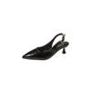 Best Selling Versatile Women's Shoes Solid Color Pointed Toe Low Heel Back Strap Comfortable Toe Slotted Buckle Women's Shoes
