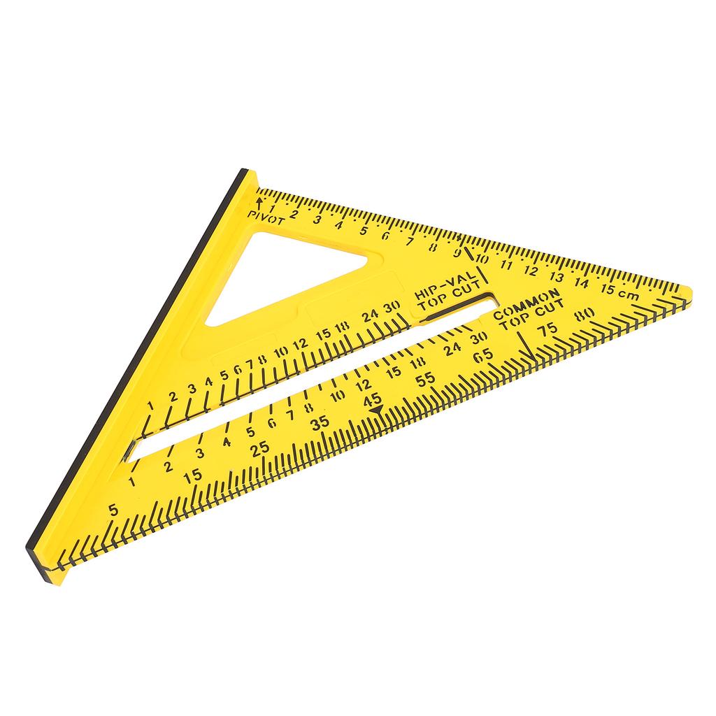 Плотницкий треугольник 7 дюймов желтый имперская метрическая системы многофункциональный стропильный угольник