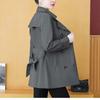Women's Windbreaker Women's Spring and Autumn Fashion Casual Versatile Medium Length Coat Women's Coat