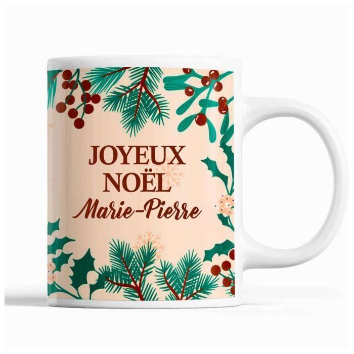 Mug - Marie-Pierre - Noël - Céramique - Beige - 325 ml