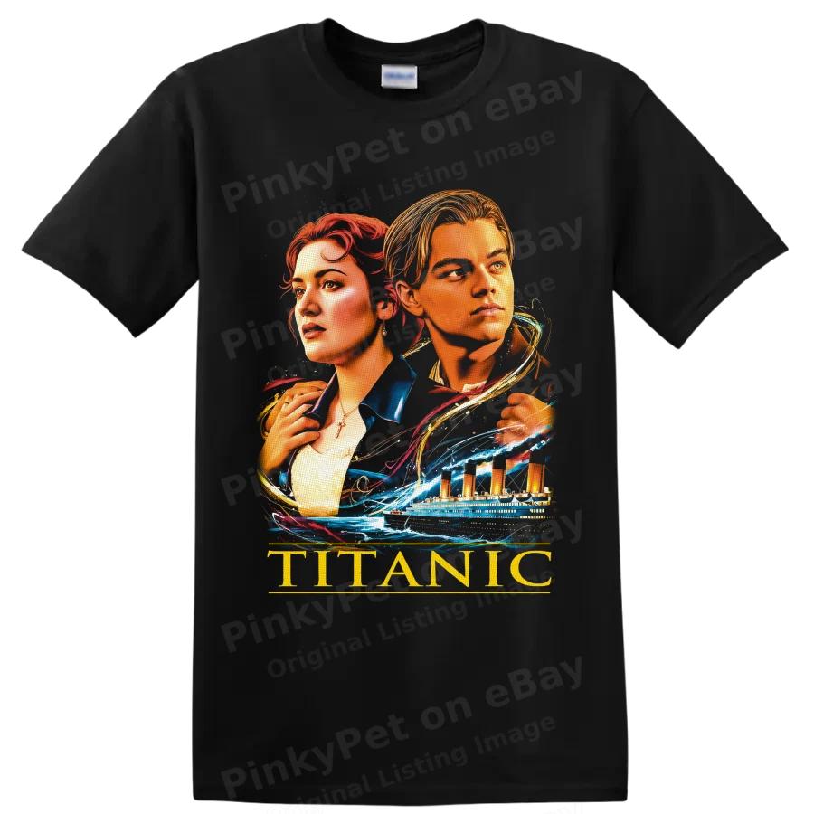 Titanic Jack Dawson Rose DeWitt Bukater T Shirt Ocean Liner Movie Art Fan Tee
