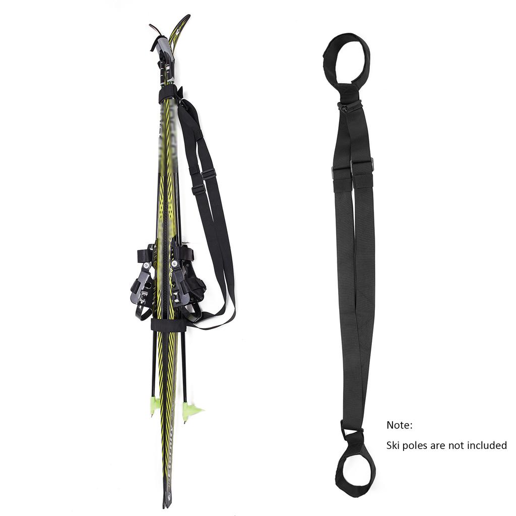 Рюкзак для лыж и палок, ремни-переноски, регулируемый плечевой ремень для лыж, нейлоновый ремень для лыжных палок, лыжные аксессуары
