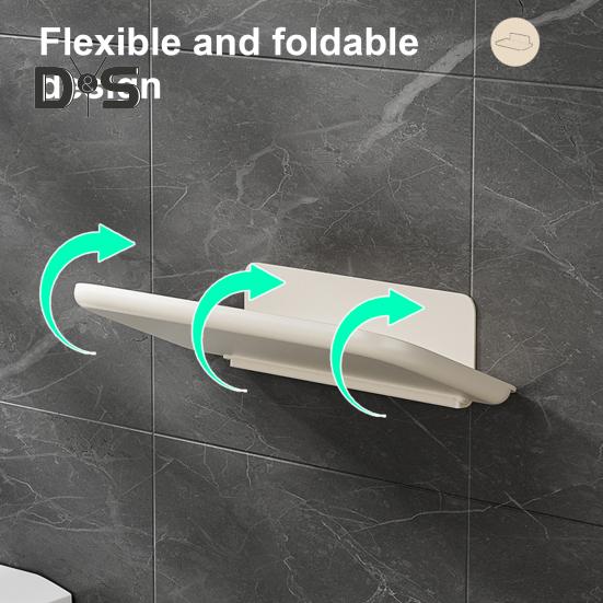 Стеллаж для хранения вещей, настенный органайзер для ванной комнаты, поднос, прочная несущая складная конструкция, поднос для хранения, держатель для полотенец