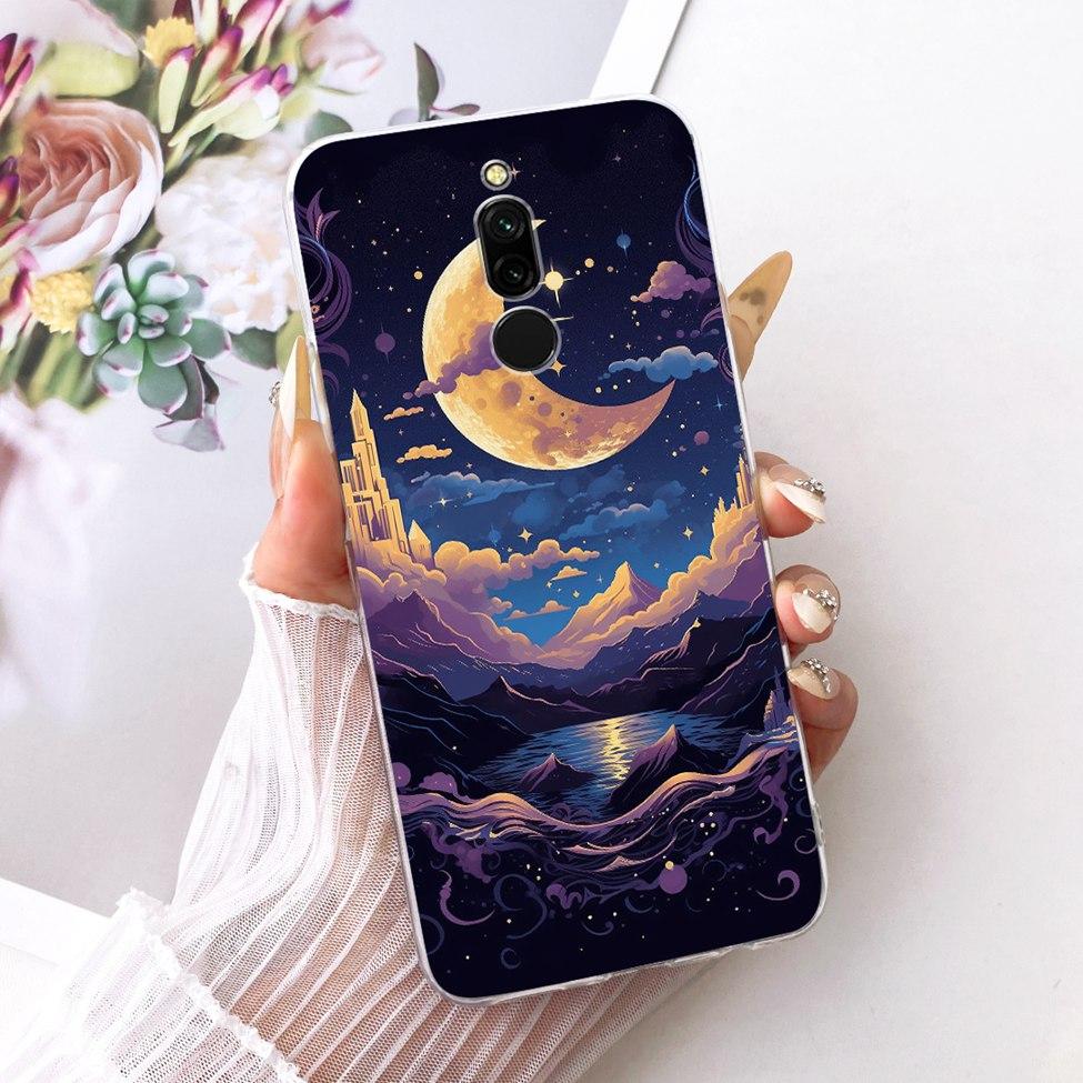Прозрачный чехол для Redmi 8 Чехол Милый Модный Смешной Расписной Корпус для Xiaomi Redmi 8 M1908C3IC MZB8255IN M1908C3IG M1908C3IH