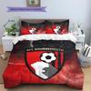 AFC Bournemouth Pattern Bedding Quilt Set  Home Decoration  Gift (1 * duvet cover + 2 * pillowcase  without core)