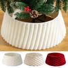 Christmas Tree Skirt Easy Installation Bohemian Design Plush 3D Holiday Season Tree Base Cover Festival Home Decor