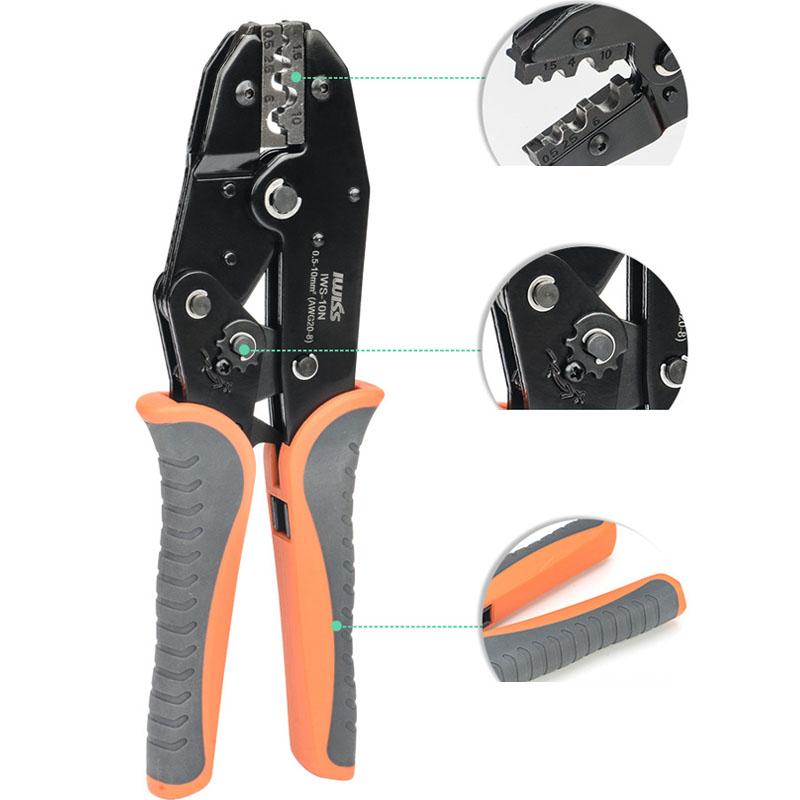 1 шт. Щипцы для обжима клемм аккумуляторного кабеля, медные стыковые соединители и соединители проводов, инструменты для обжима проводов