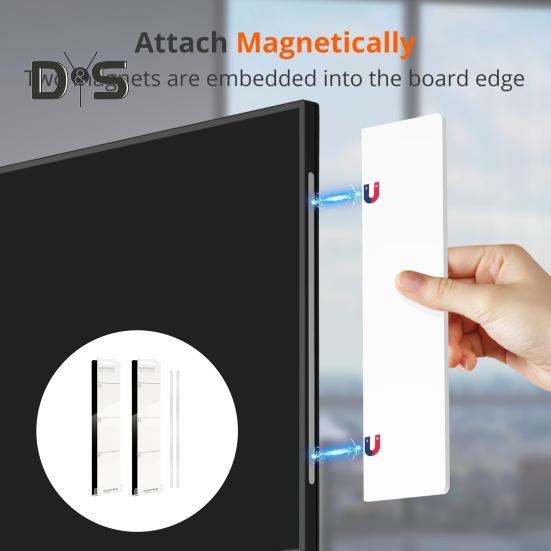 Компьютерная доска для сообщений, магнитный монитор, доска для заметок, держатель для липких заметок с самоклеящимися металлическими полосками, настольные аксессуары