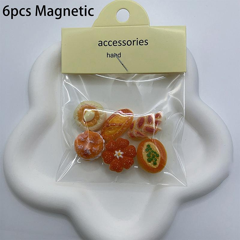 Магниты на холодильник с изображением французского хлеба, кавайные магниты на холодильник с изображением мультяшной еды, милые декоративные магниты с фотографиями и сообщениями, магнитные наклейки