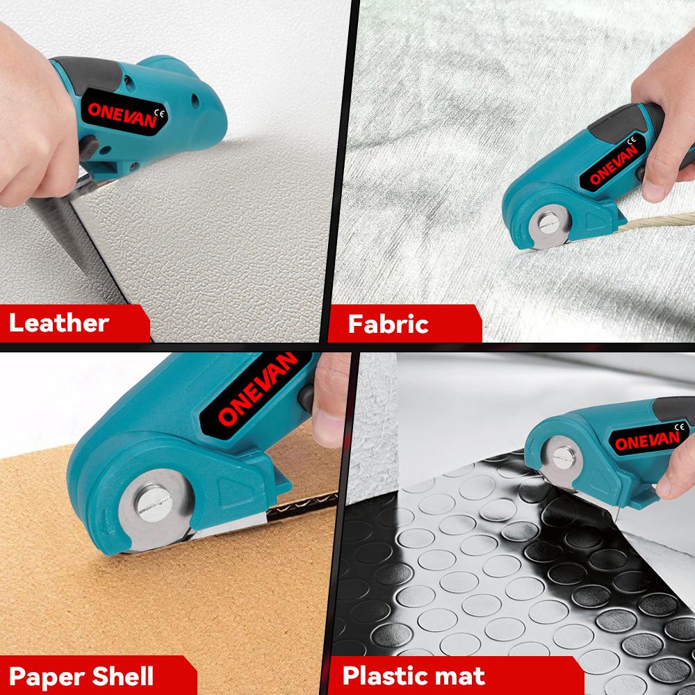 ONEVAN 800 Вт Аккумуляторные Электрические Ножницы Резак для Ткани Металла Ковровых Покрытий Инструменты для Резки Алюминиевый Сплав Нержавеющая Сталь Резак Для Аккумулятора Makita