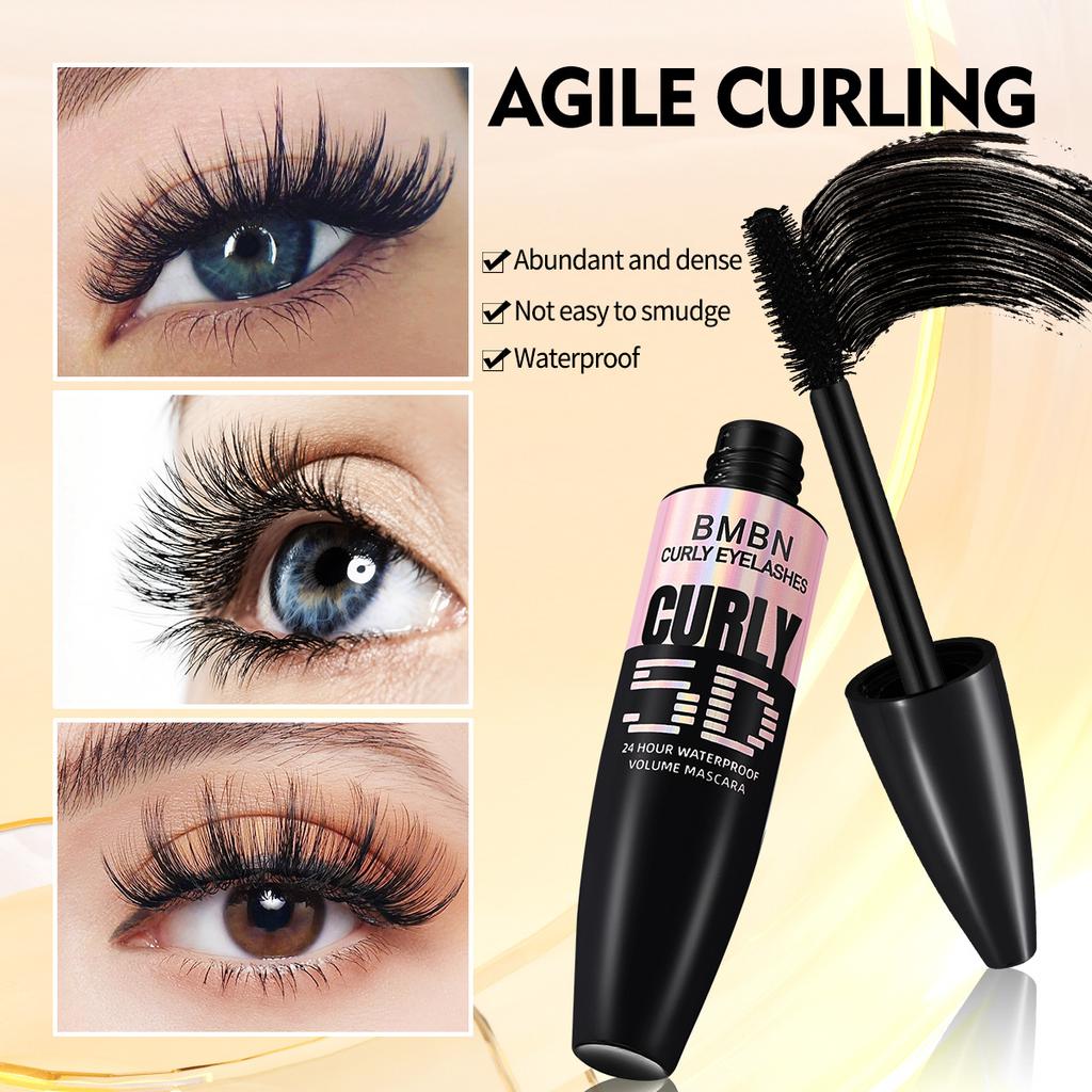 5D Curly Volume Mascara 24 Hour Waterproof Long Lasting Smudge Proof Eyelash Makeup