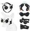 1 пара очков для домашних собак, ветрозащитные солнцезащитные очки с УФ-защитой и регулируемыми ремешками, солнцезащитные очки для маленьких и средних собак, щенков, собак