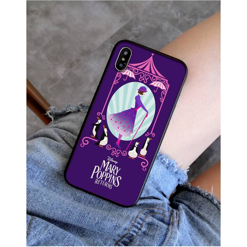 YNDFCNB Mary Poppins Phone Case for iphone 11 12 Mini Pro Max X XS MAX 6 6s 7 8 Plus 5 5S 5SE XR SE2020