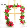 Artificial Rose Vine for Living Room Decoration, Air Duct Cover, Plastic Flower Garland